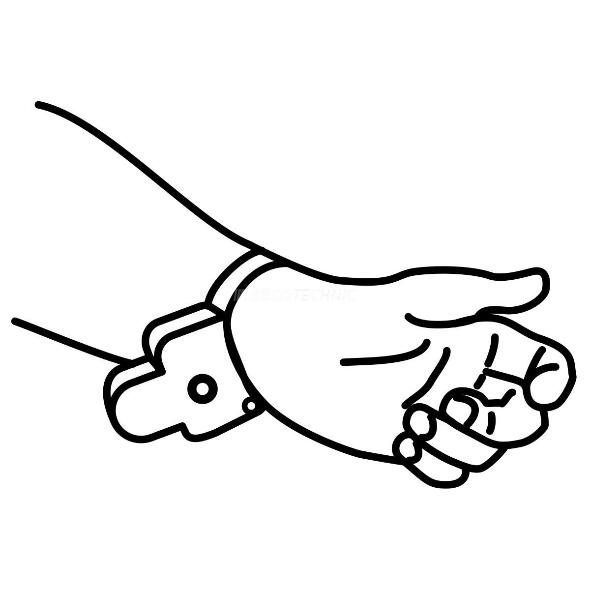Handgelenk-Maßband mit Druckknopf, selbstaufrollend, 150 cm