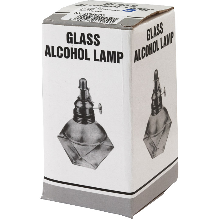 Spirituslampe, achtseitig, Glas