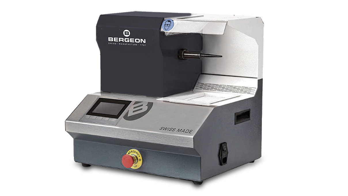 Bergeon 7324-SPB-84S1 Polishing machine with dual safety pedal, 1 spindle
