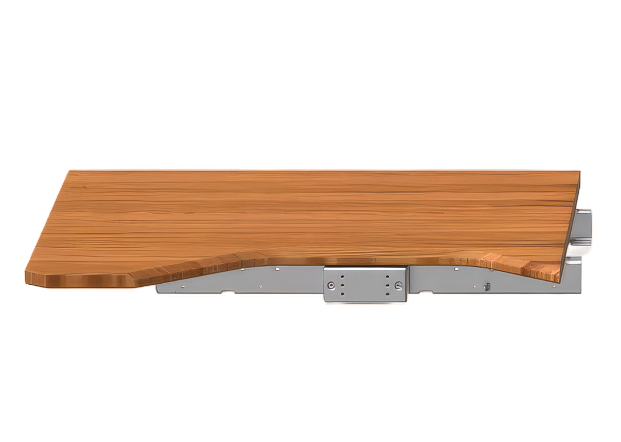 Plateau d’extension pour la Crevoisier C530 Jewellery Making Station SLINE2, avec découpe pour le cuir de
cheville et supports polyvalents pour outils tels que BenchMate ou cheville d'établi