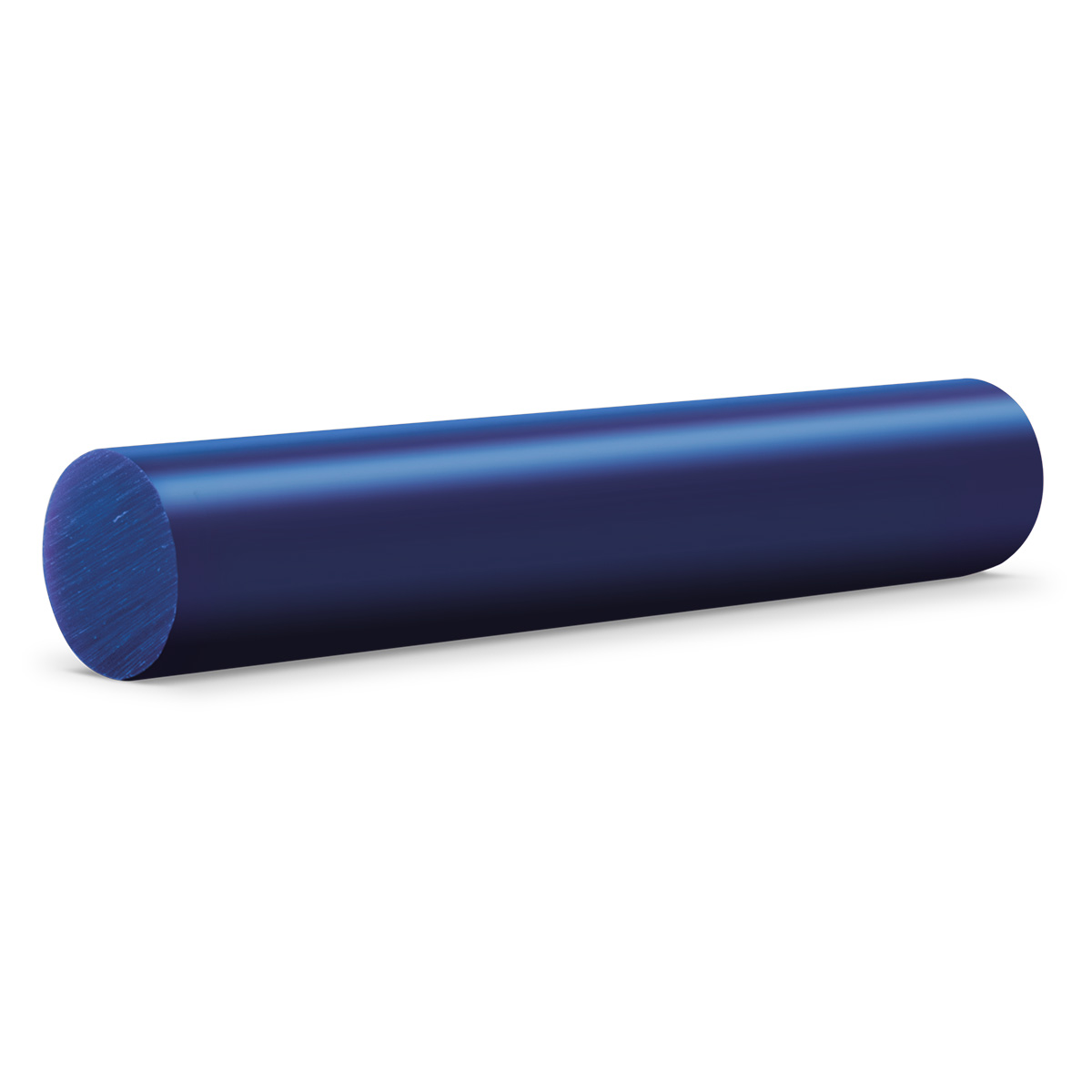 Carving wax tube, Ø 27 mm, round solid, blue, soft