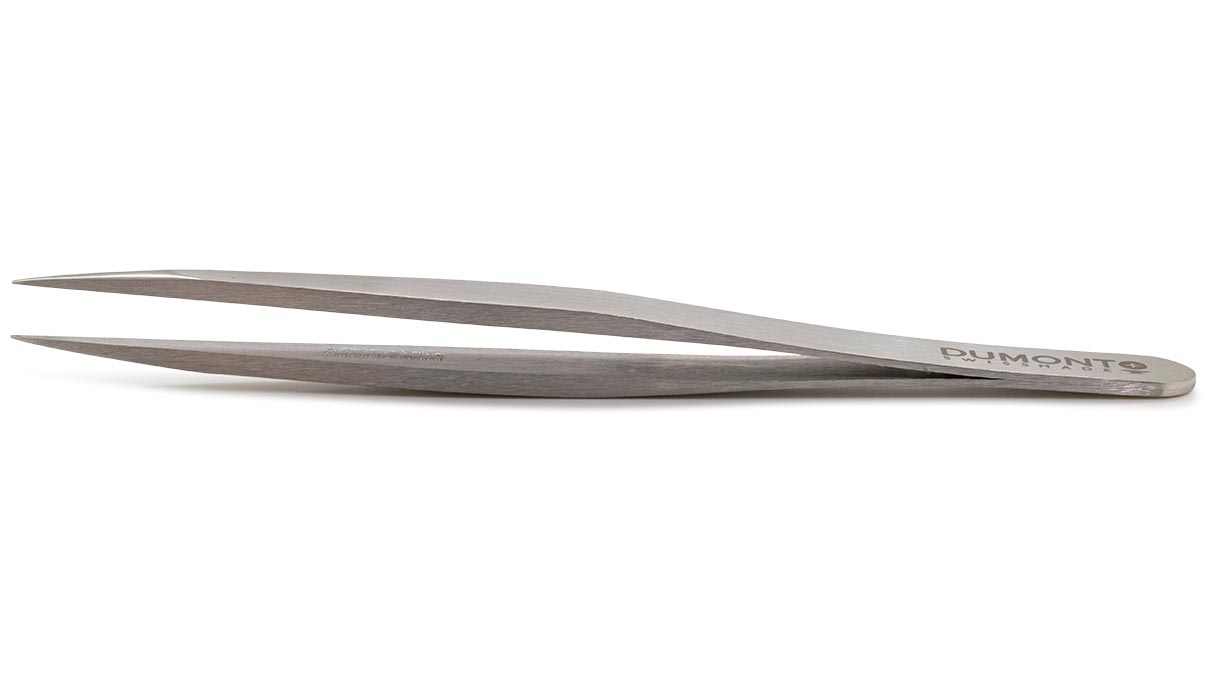 Dumont tweezers, Shape 00, Carbon Steel, 115 mm