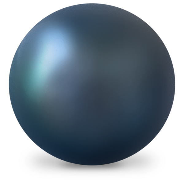 Frischwasser-Zuchtperle, 4/4, gefärbt schwarz, Ø 5 - 5,5 mm, angebohrt