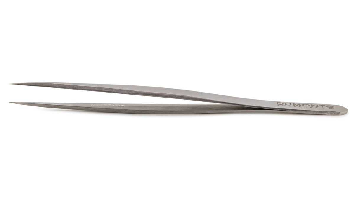 Dumont tweezers, Shape 1, Dumoxel, 120 mm