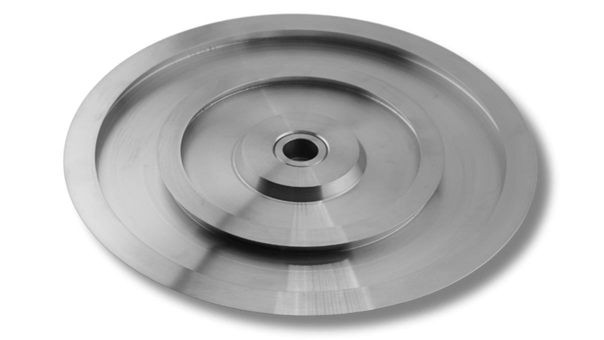 Micromecalp Muela de doble cola de milano, acero inoxidable, Ø 240 mm