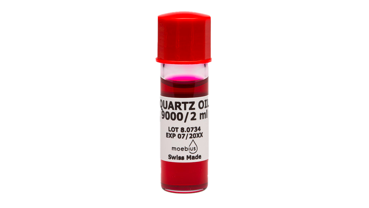 Moebius Quartz Oil 9000, olie voor kwartsuurwerken, 2 ml