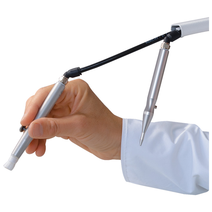 VOH Luft-Vakuum-Verteiler Komplettsystem für Werktisch 60 cm, Weiß