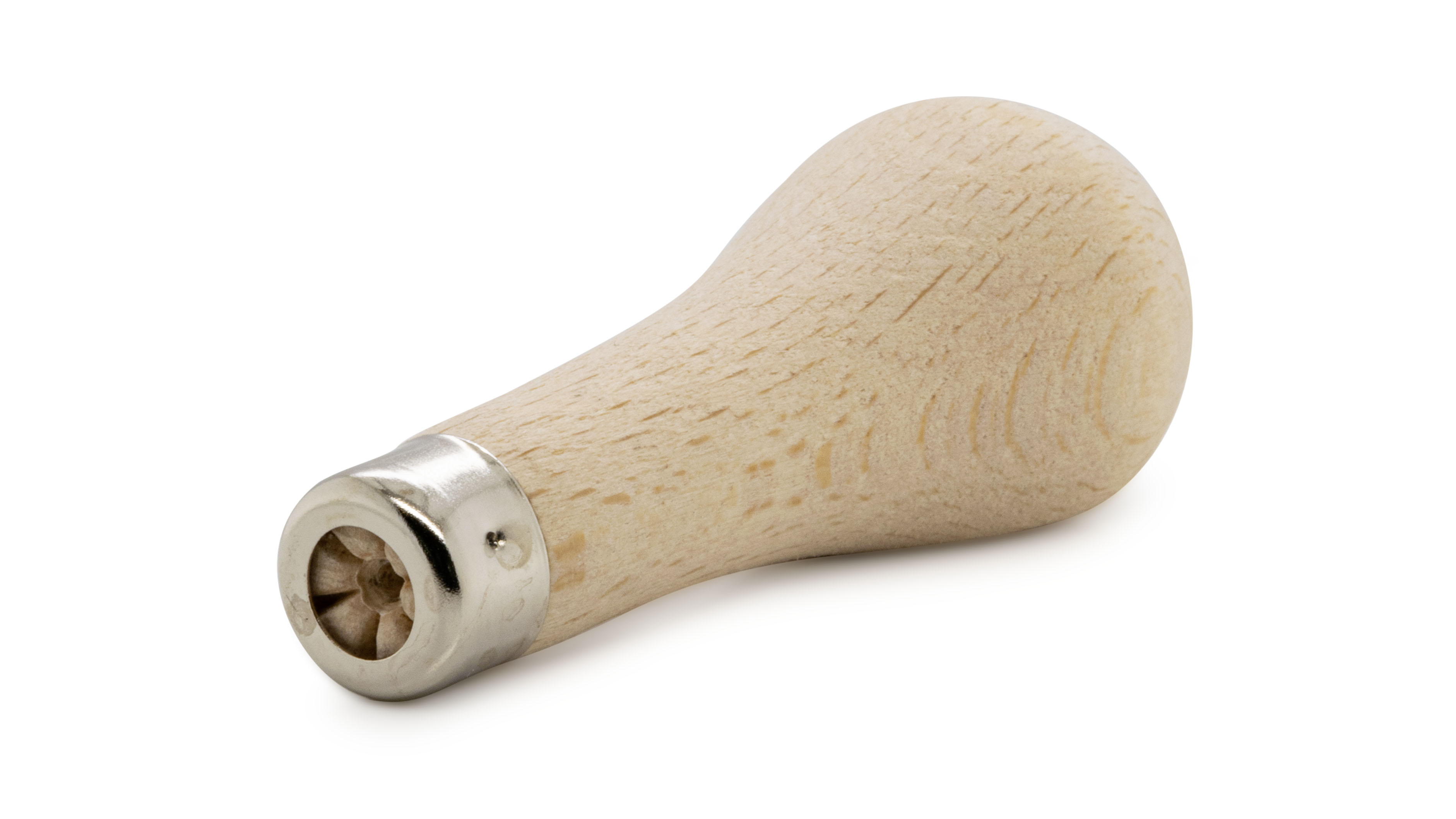 Stichelheft, unlackiert, Birnenform abgeflacht, Ø 28 mm, Länge 76 mm