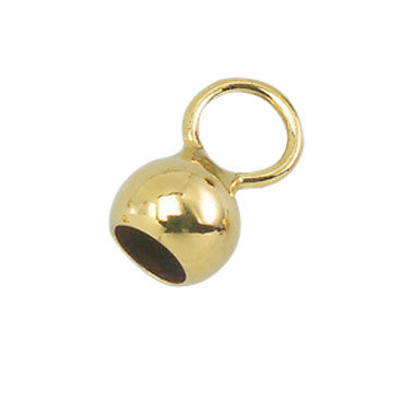 Capsulas con anilla grande  333/- Oro amarillo Ø 3,5 mm