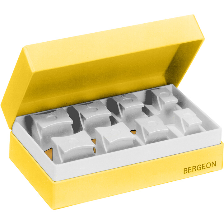 Bergeon 5700-RU Reversible case holding jaws ass. of 8 pcs