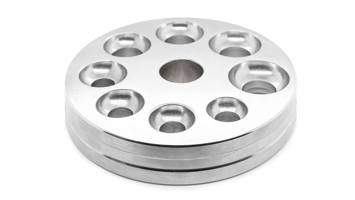 Wendbare Stauchplatte für Ringweitenänderungsmaschine