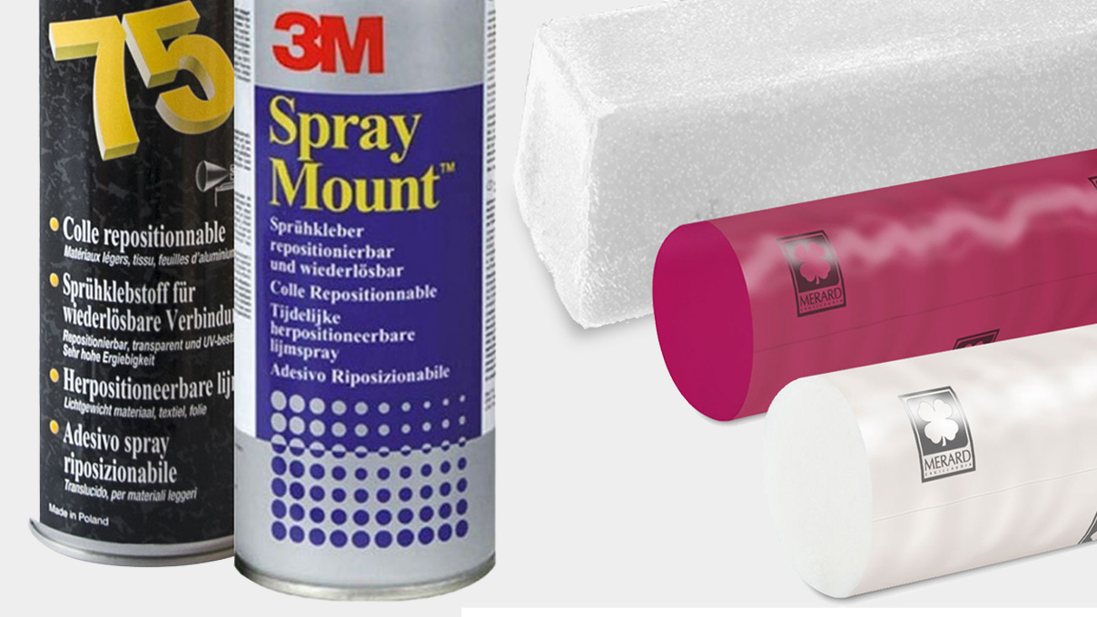Spray adhesive & grinding grease