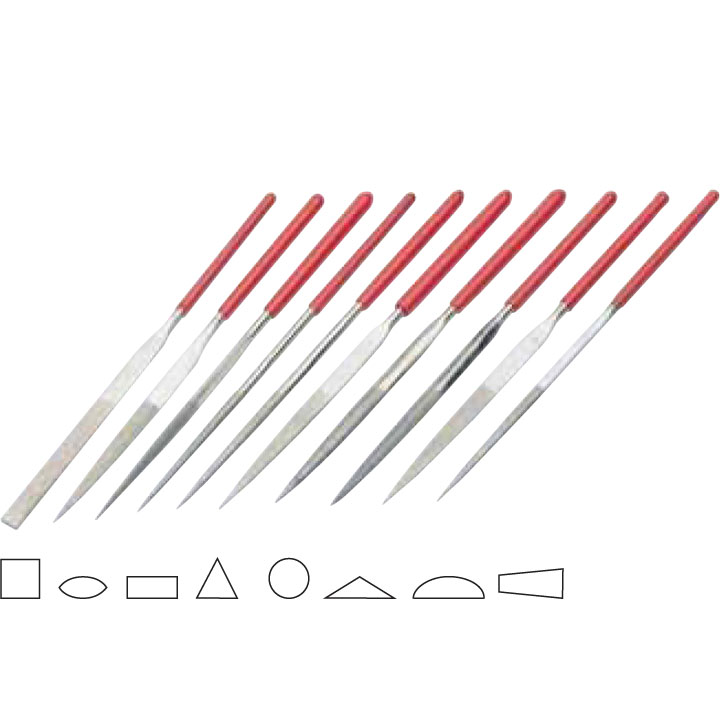 Set of diamond needle files 10 pieces