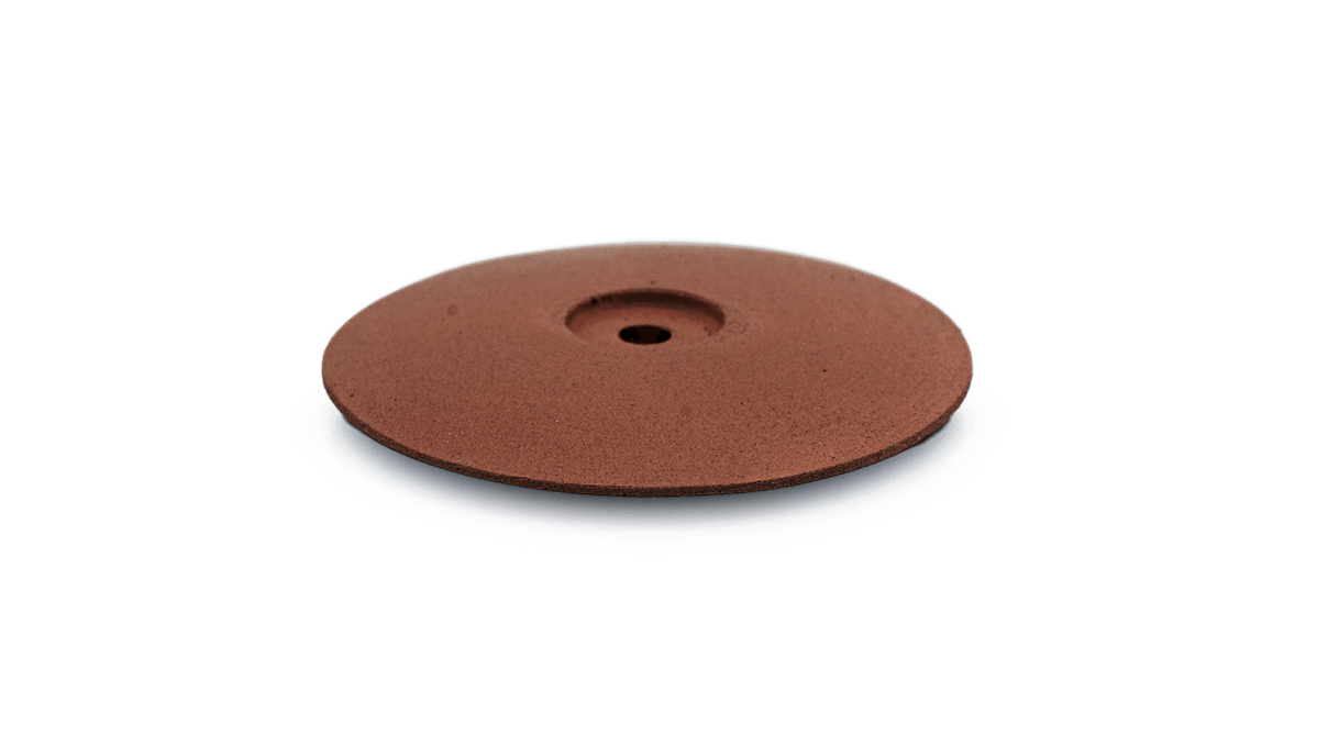 Pulidora Eveflex, marrón rojizo, lente, Ø 22 x 4 mm, blanda, grano medio
