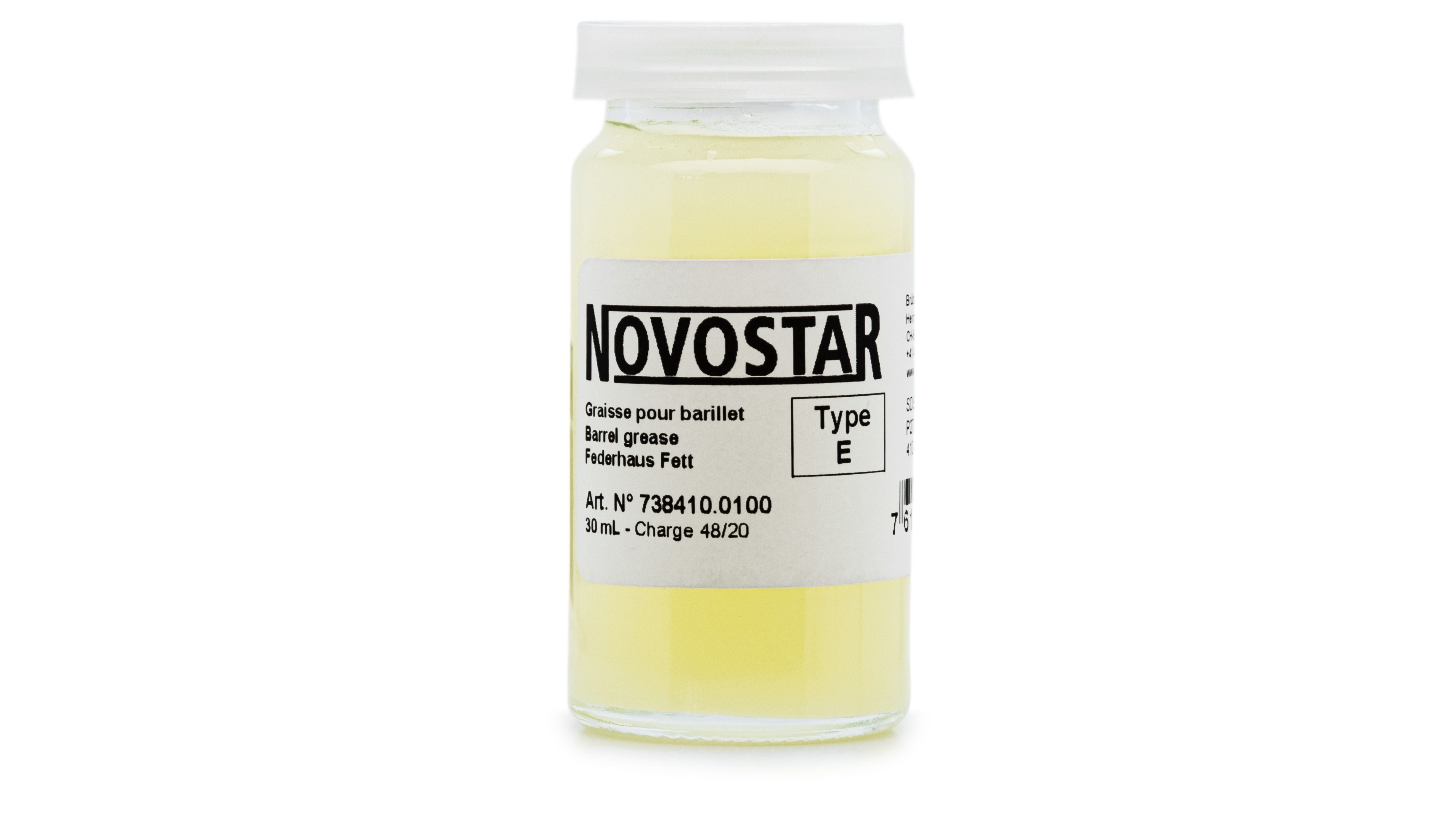 Novostar Fett Typ E, für Federhaus, 30 ml
