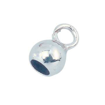 Capsules with samll eyelet 925/- silver Ø 3,5 mm