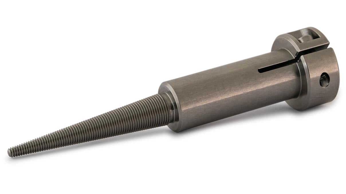 Polishing spindle, left, conical, for Polimaxx polishing machines