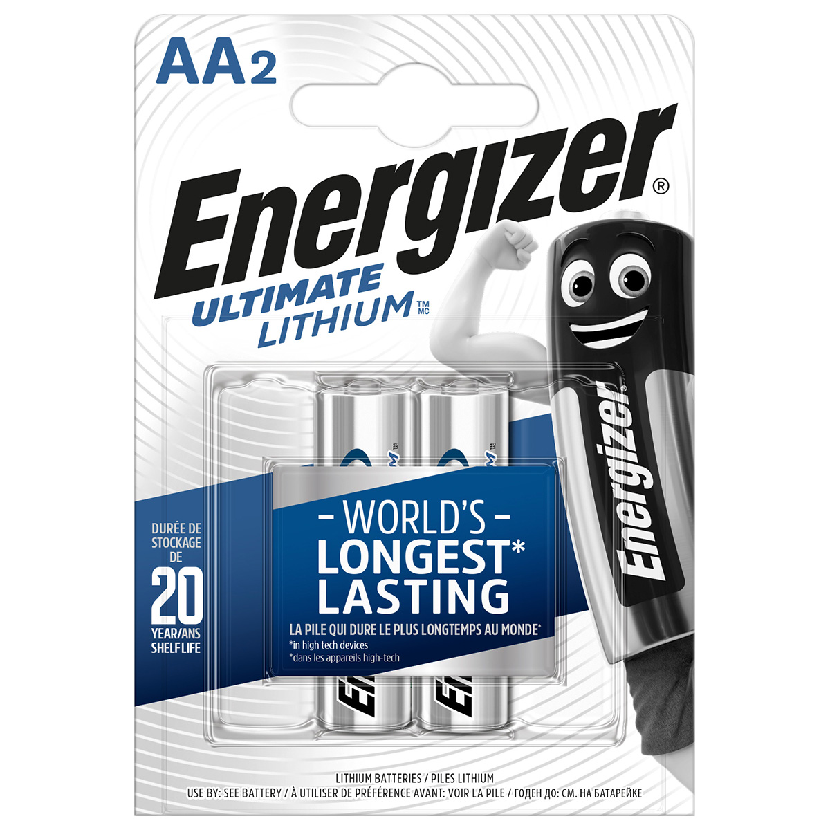 Energizer 2 Mignon 1,5 volt Ultimate Lithium in a blister AA/LR6/E91/L91