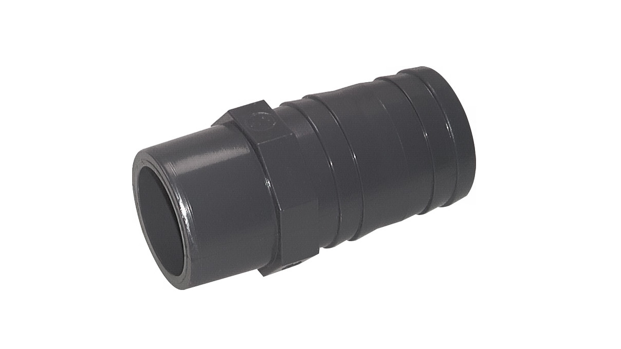 Adhesive hose nozzle, PVC-U, Ø 50 mm