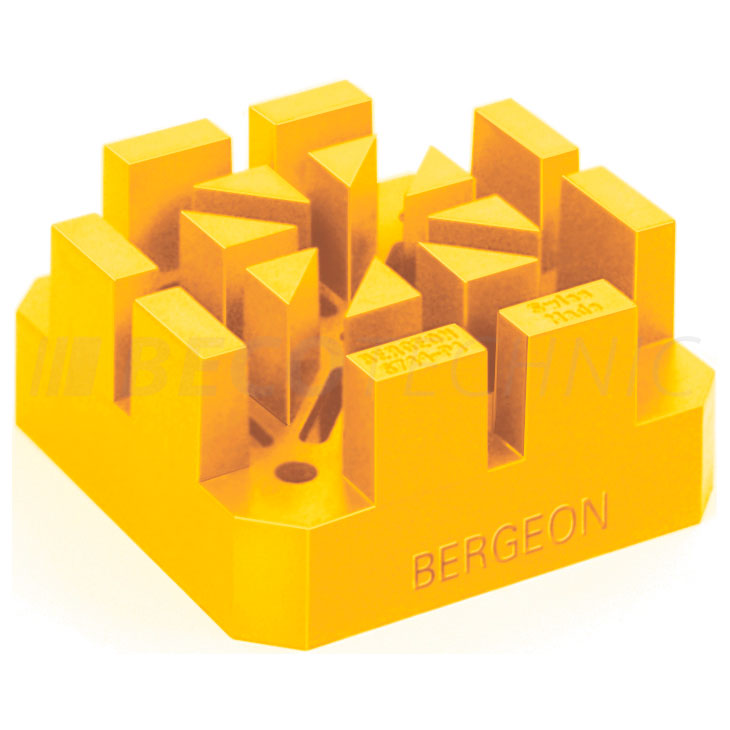 Bergeon 6744-P1-S Houder van zachte kunststof voor grote horlogebanden, gleufbreedte 3,5 - 7 mm