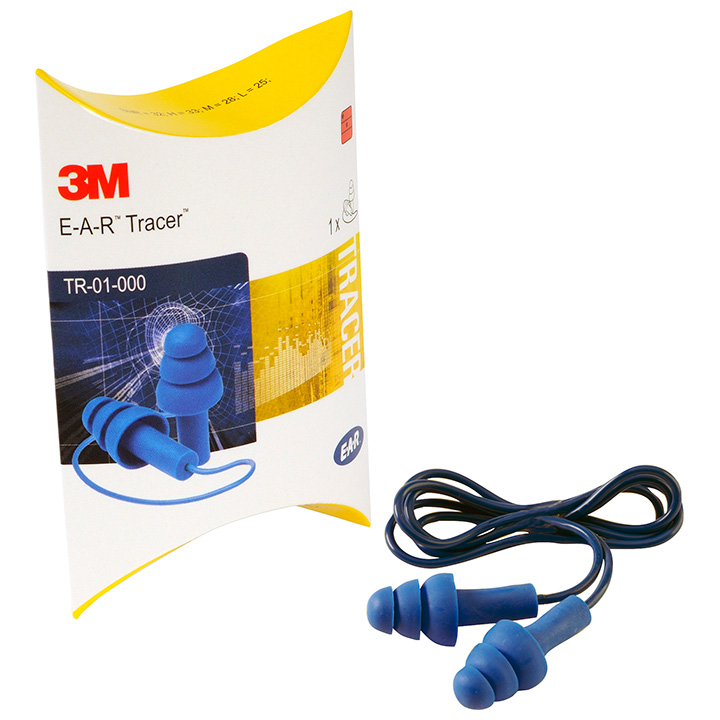 E-A-R Tracer earplugs, reusable, 3M, 1 pair