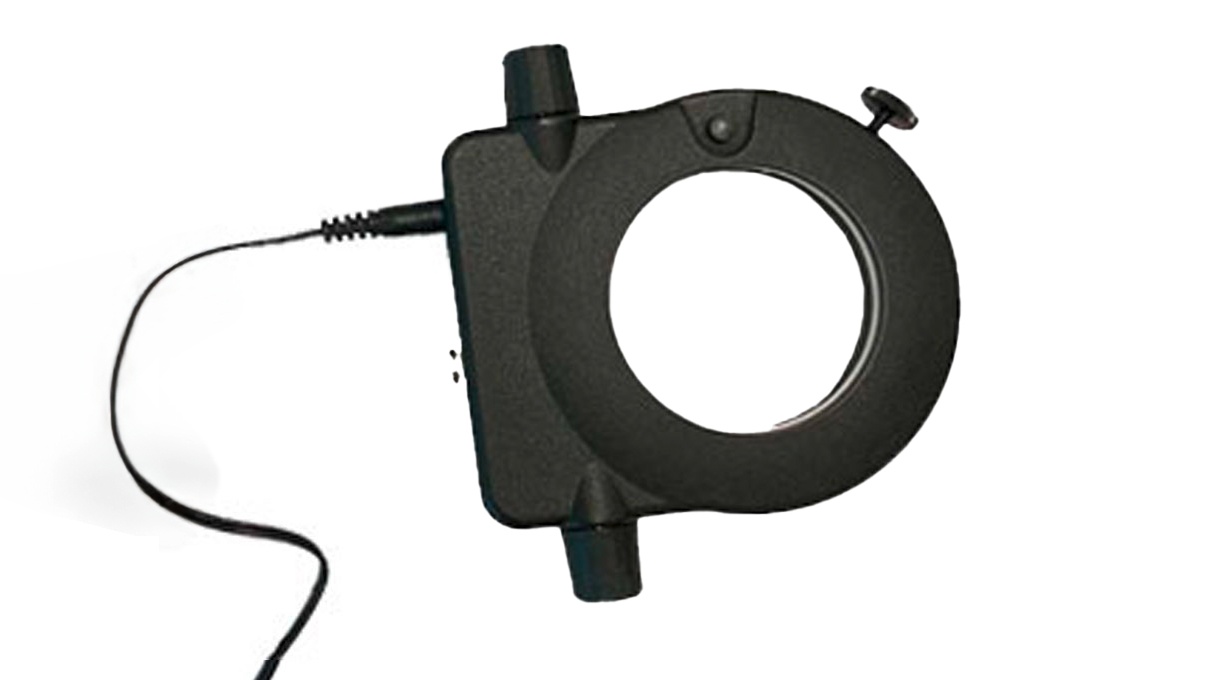 High Power LED ring light (HPRL), segmentable, 8 High Power LEDs with ring optics, optics mountable
for near or far range