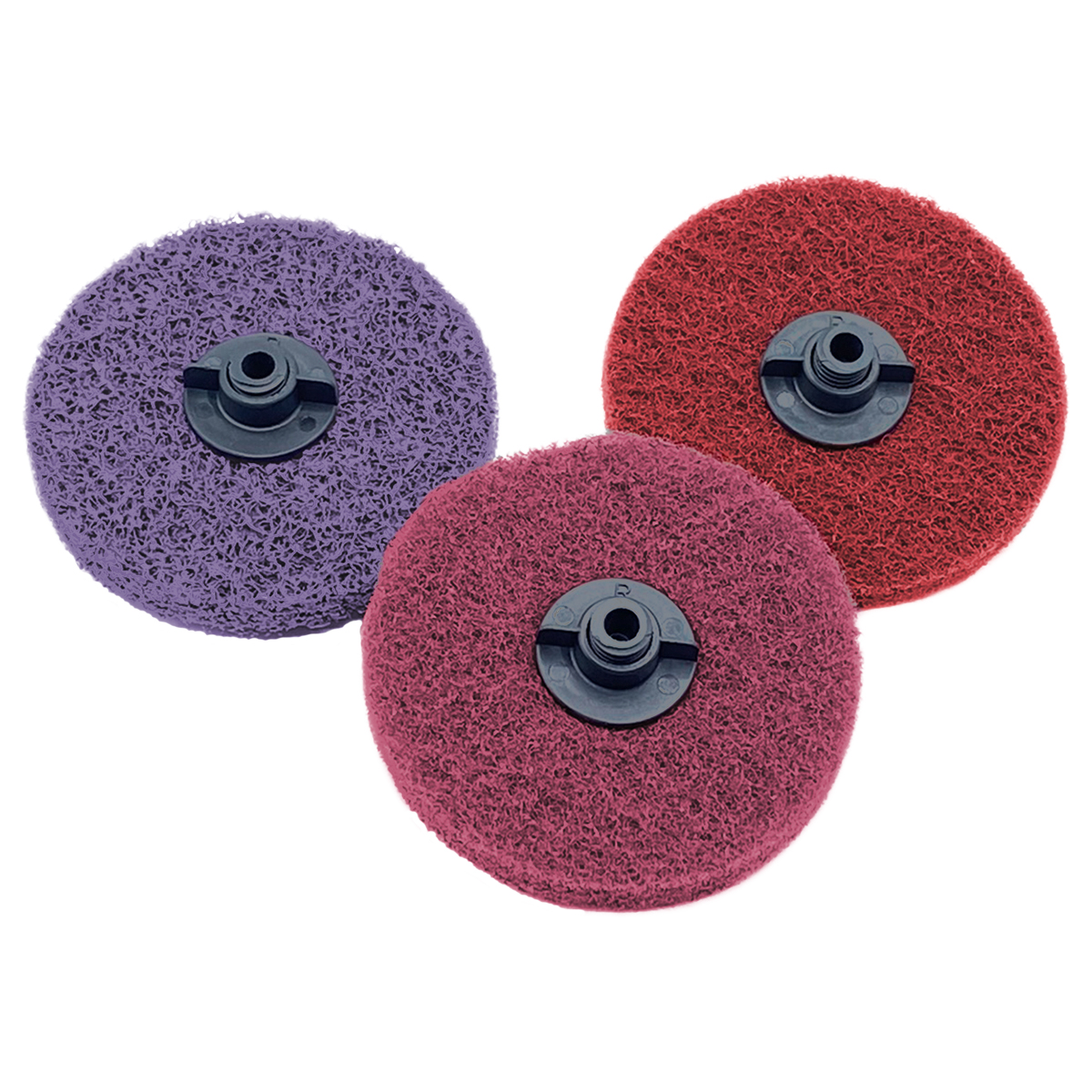 Jooltool 3M texturing wheels for metal, medium to very fine grade, Ø 75 mm, 3 pcs