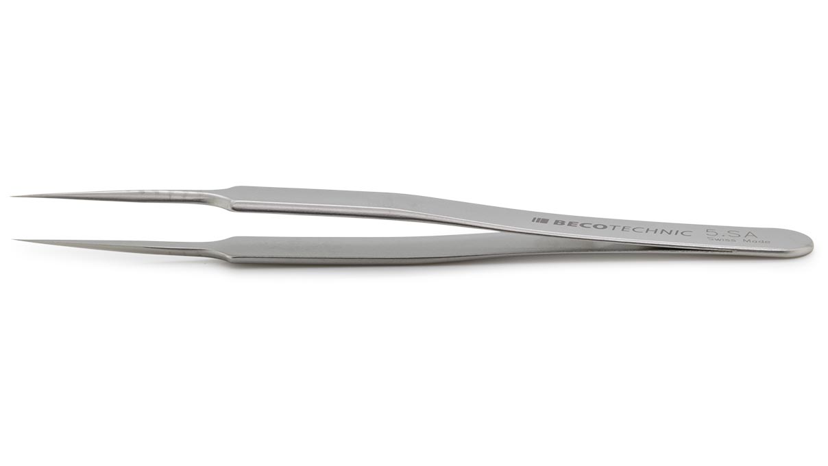 Beco Technic tweezers, Shape 5, Stainless steel, SA, 110 mm