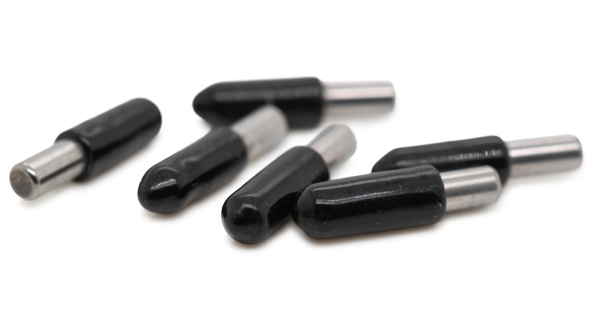 Pins for clamping holder CP-80 (black rubber cover), 6 pieces