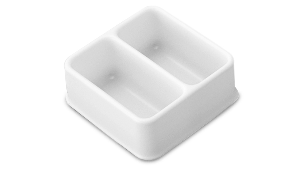 Plastic insert for assortment box N° 207584, 2 compartments