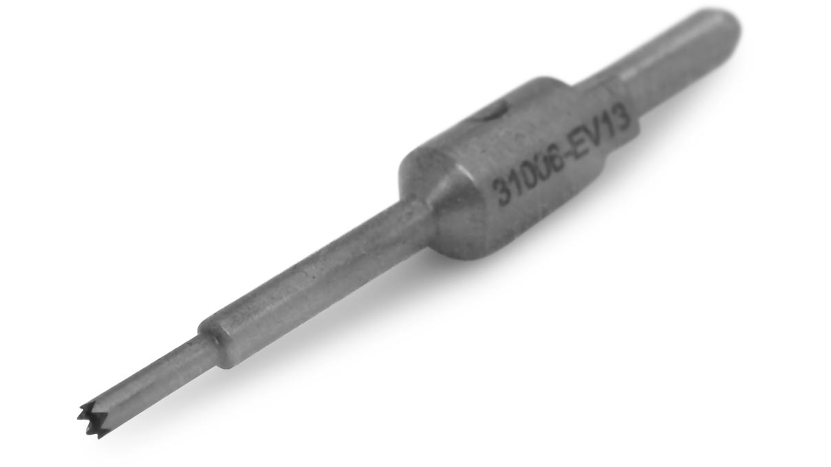 Bergeon 31006-EV13 frees voor het ontbramen van wijzerplaatvoetjes, Ø 1,3 mm