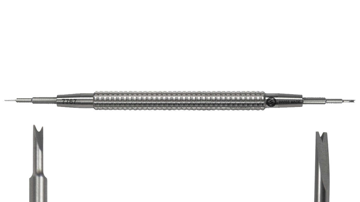 Bergeon 7767-SF Werkzeug zum Setzen und Entfernen von Federstegen, 145 mm