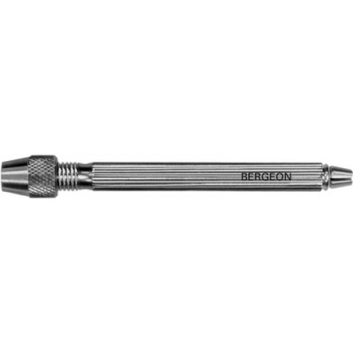 Bergeon 1842-18A pin vice, round head, length 80 mm