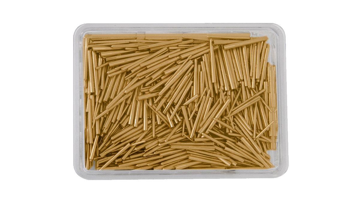 Sortiment Vorsteckstifte, Messing, konisch, 500 Stück