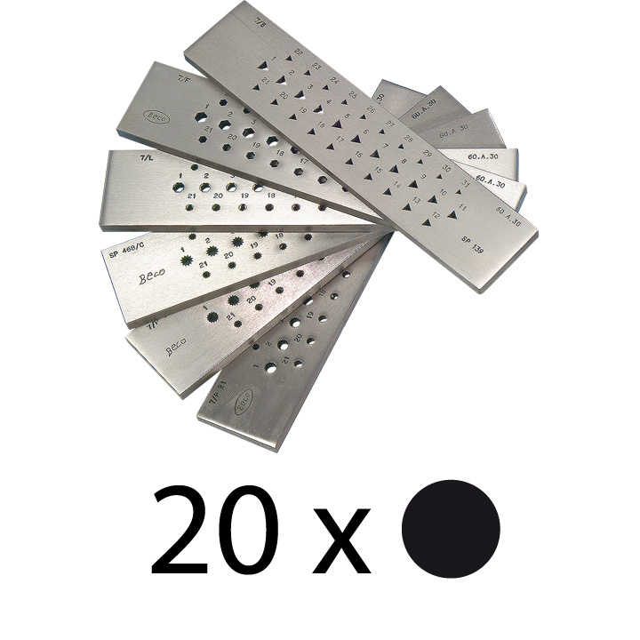 Draw plate round 20 holes 10-8 mm