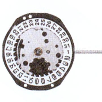 AU-Werk Morioka (Seiko SII) PC22A 6 3/4 x 8''' DATE6 SC Quarz (377 | SR626SW)