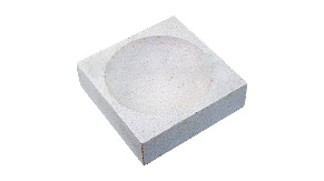 Lampert Schmelztiegel, Keramik, hitzebeständig, mit Ausgussrinne, 60 x 60 mm