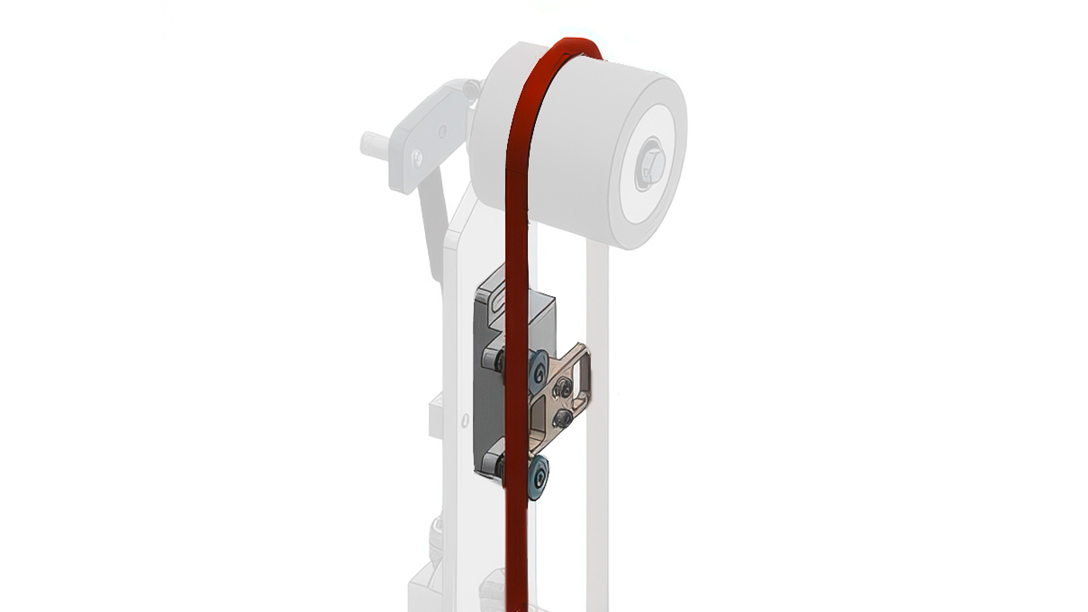 Micromecalp Fine Belt System, accesorio para sistema de lijado con banda, para bandas estrechas de 6 mm a 10 mm de ancho