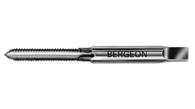 Bergeon 30063-B Handgewindebohrer, HSS, Ø 1,2 mm, 3 Stück