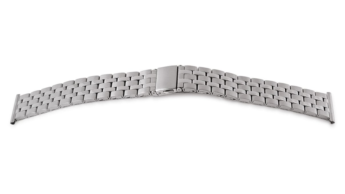 Uhrband Elegance, Edelstahl, Breite 16 mm, Anstoß 20 mm, Länge 185 mm