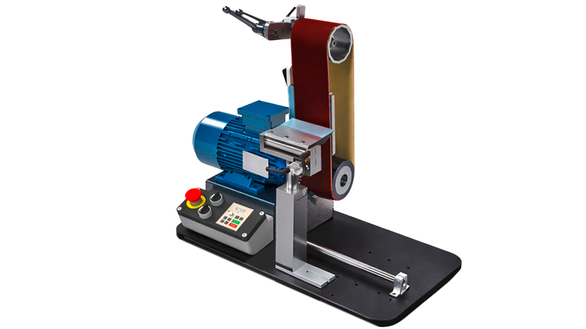 Micromecalp X550 Easy Belt, Bandschleifsystem mit horizontalem Arbeitsband, austauschbare
Auflageplatte, variable Drehzahlregelung 0 - 1.800 U/min, 230 V
