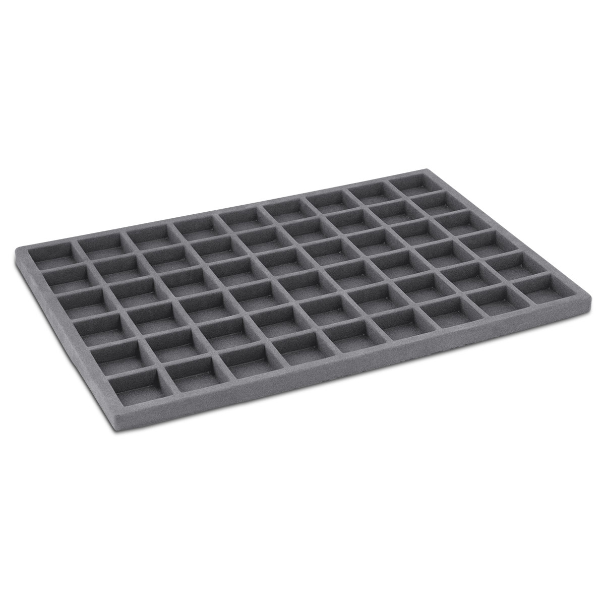 Inlay with 54 compartments, 40 x 40 mm, for tray N° 069002