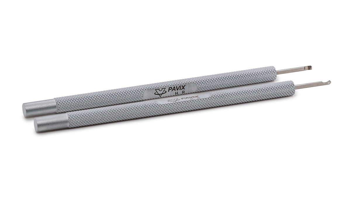 VOH Palancas para agujas, acero, 1,5 mm, 1 par