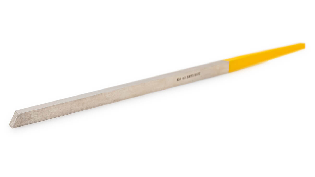 Vallorbe watchmaker graver, HSS, sqaure, 110 mm, width 6 mm