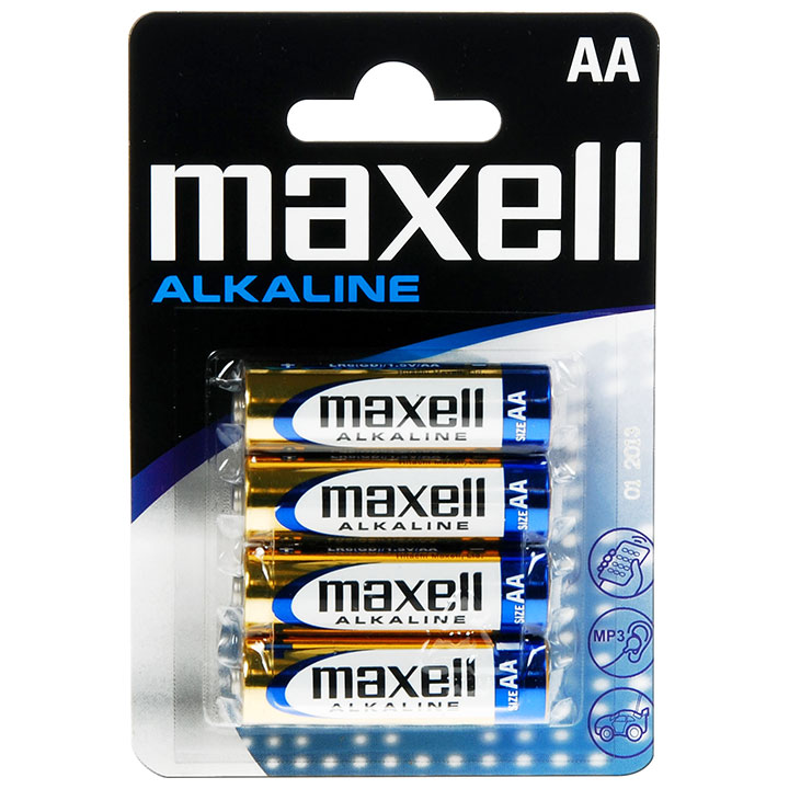 Maxell LR6 Alkaline 4er Blister, AA Batterie