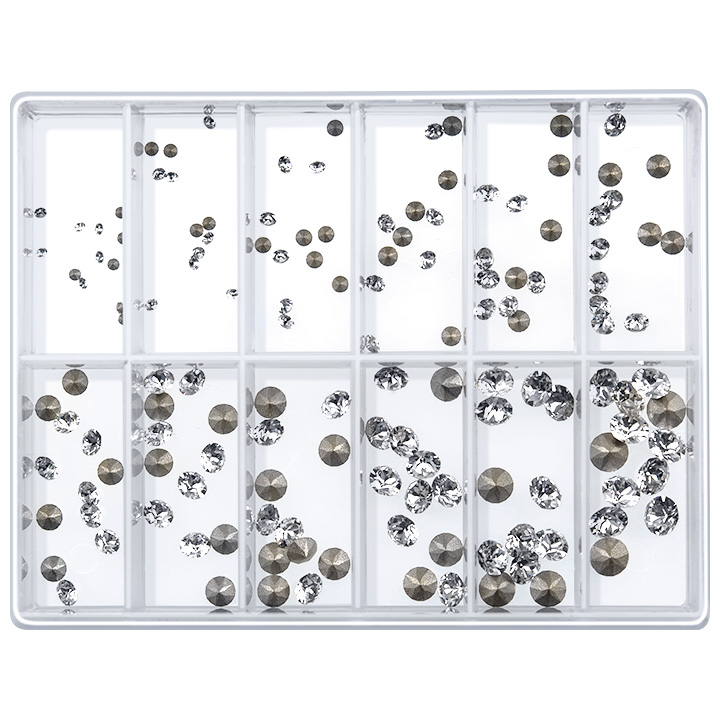 Assortment of 144 Similis round Ø 1,2-4,0 mm