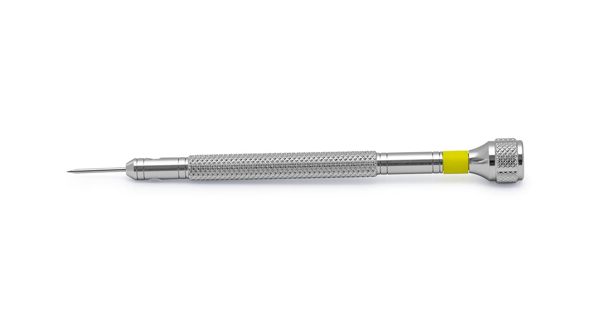 Bergeon 30080-03 schroevendraaier, inzet 0,8 mm, geel