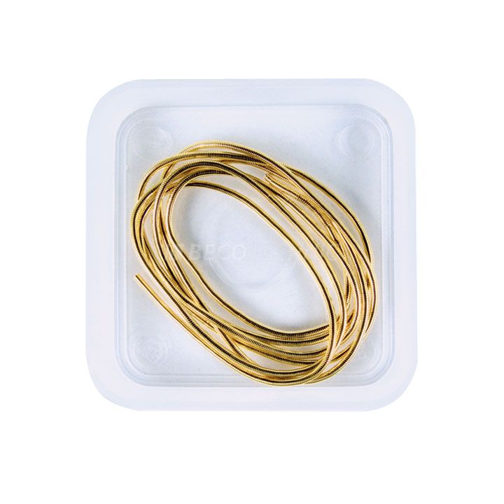 Wire Spiral for Necklets gold plated Ø 0,80 mm L 1 m