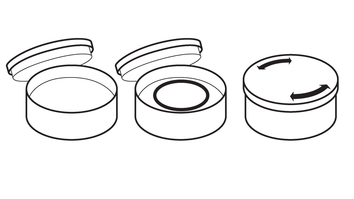 Bergeon 7055 Lubri-Dichtung, Benetzungsbox, mit Fett