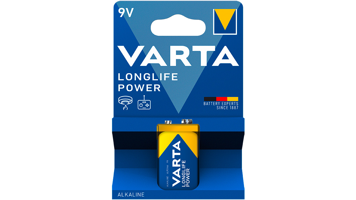 Varta 9V block alkaline longlife power battery